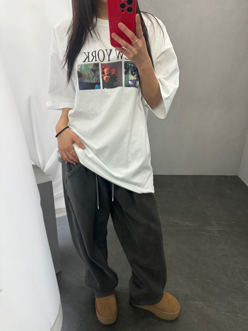 UNA/THE MAY韓國直郵東大門實拍女裝新品人氣25春夏25春季T恤THEMAY/UNAT恤