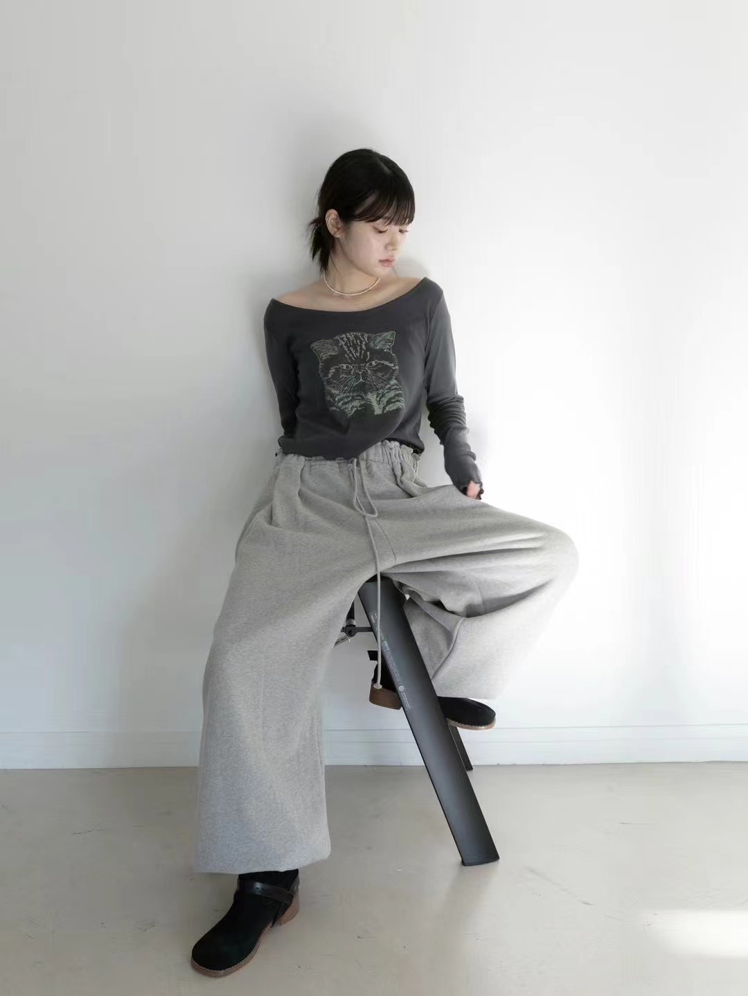 CLEVERGARDEN韓國直郵東大門代購女裝新品時尚休閑褲不含腰帶CLEVERGARDEN休閑褲
