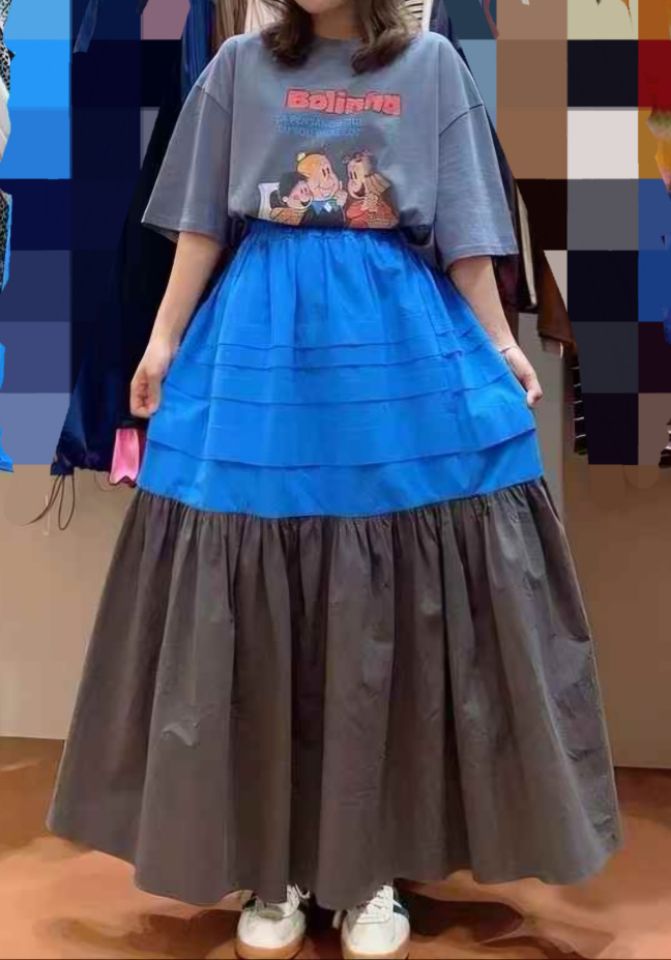 BLING BLING-S韓國直郵東大門實拍女裝新品休閑25春季長裙BLING BLING-S長裙