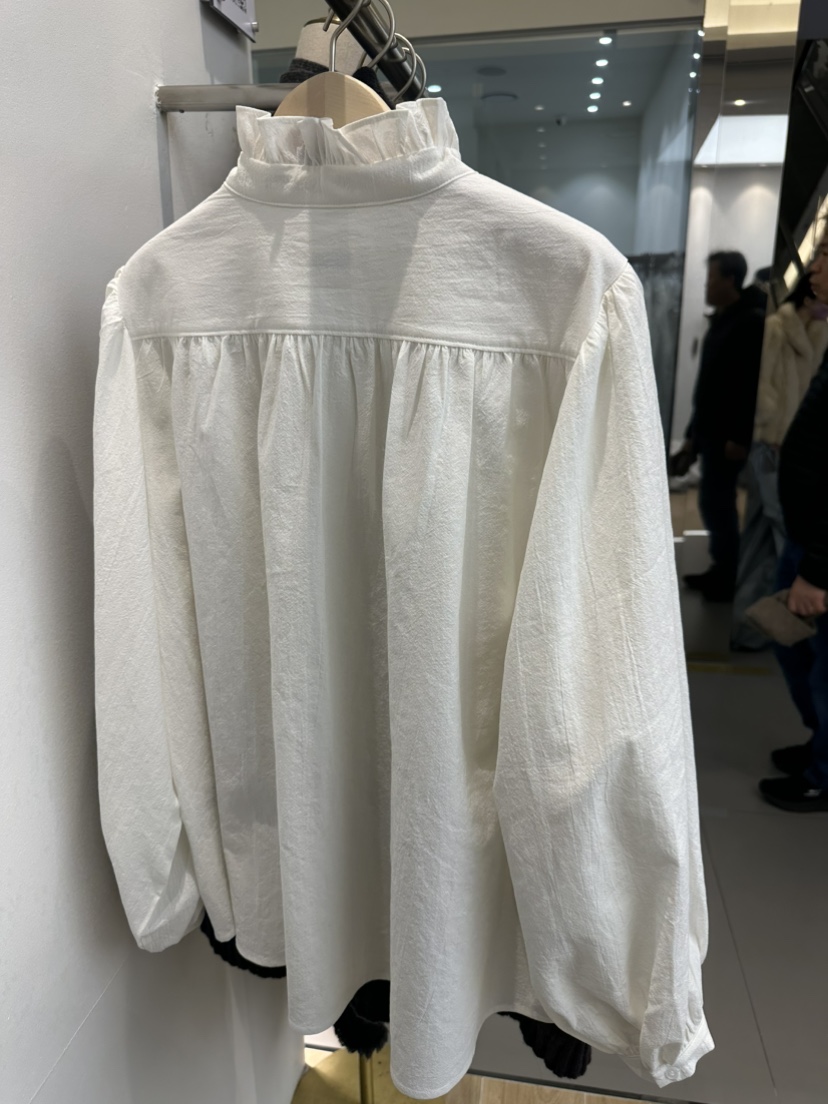 ANIMA韓國直郵東大門代購女裝新款真品職業25春夏襯衫蕾絲衫RIETTE襯衫/蕾絲衫
