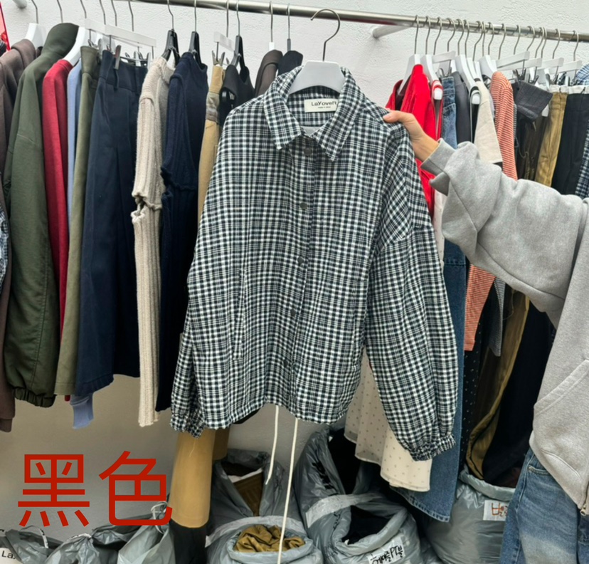 Lay oveR韓國直郵女裝新品熱賣人氣時尚職業襯衫蕾絲衫春款E/E/E襯衫/蕾絲衫圖色2