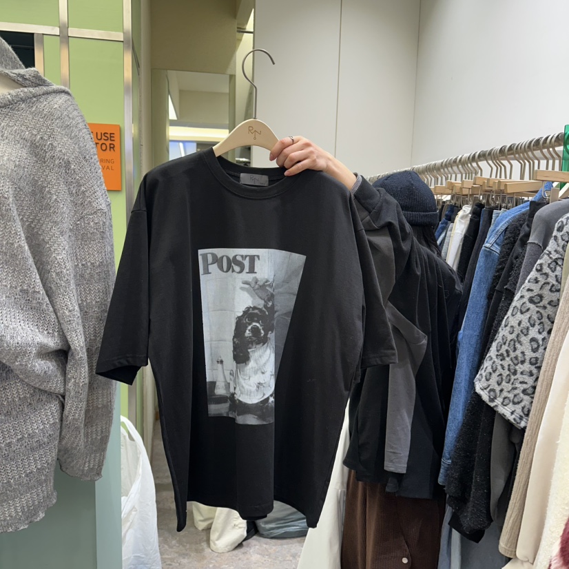 REIZ韓國直郵東大門代購女裝新品熱賣25春夏25春季時尚T恤春款REIZT恤圖色2