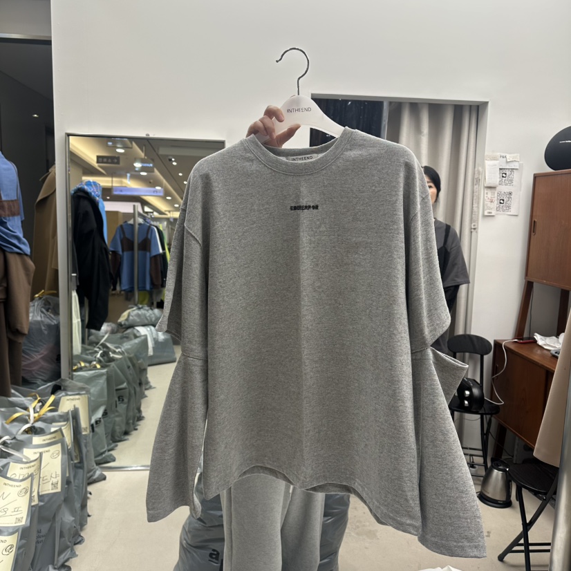 INTHEEND直郵韓國代購女裝新品時尚休閑25春夏職業長袖T恤春款INTHEEND長袖T恤圖色3