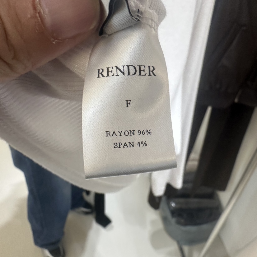 RENDER韓國直郵東大門實拍女裝新款25春夏人氣推薦熱賣長袖T恤RENDER長袖T恤