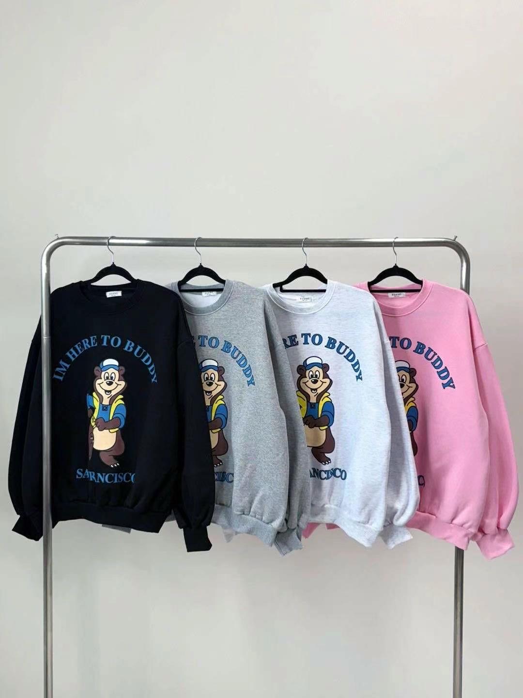 BCLOTHES-비클로스-T韓國直郵東大門代購女裝新品休閑衛衣BCLOTHES衛衣圖色1左一色