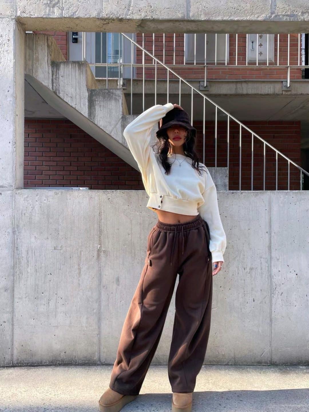 BCLOTHES-비클로스-T直郵韓國代購女裝新款推薦時尚休閑褲BCLOTHES休閑褲圖色4