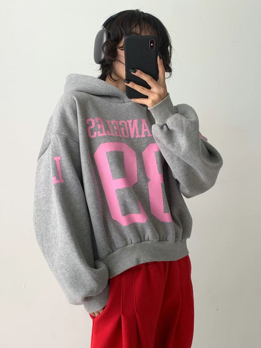 P.SHOP韓國直郵東大門實拍女裝新款推薦25春夏職業衛衣羊絨P.SHOP衛衣