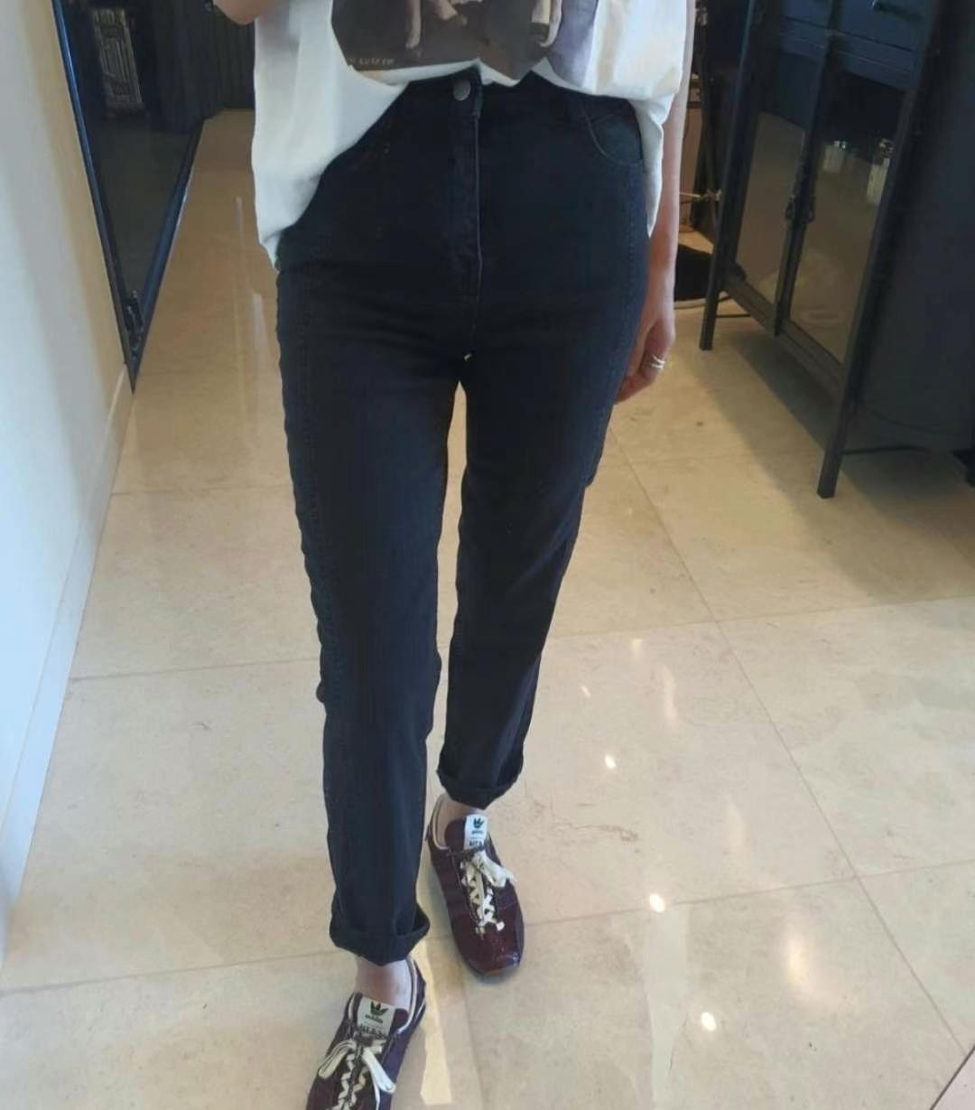 L@BOR-레이버-T韓國直郵東大門實拍女裝新品25春季牛仔褲L@BOR牛仔褲