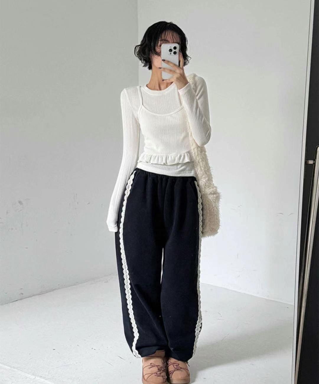 BLACK LADY直郵韓國代購女裝新品真品人氣25春夏25春季長袖T恤BLACK LADY長袖T恤