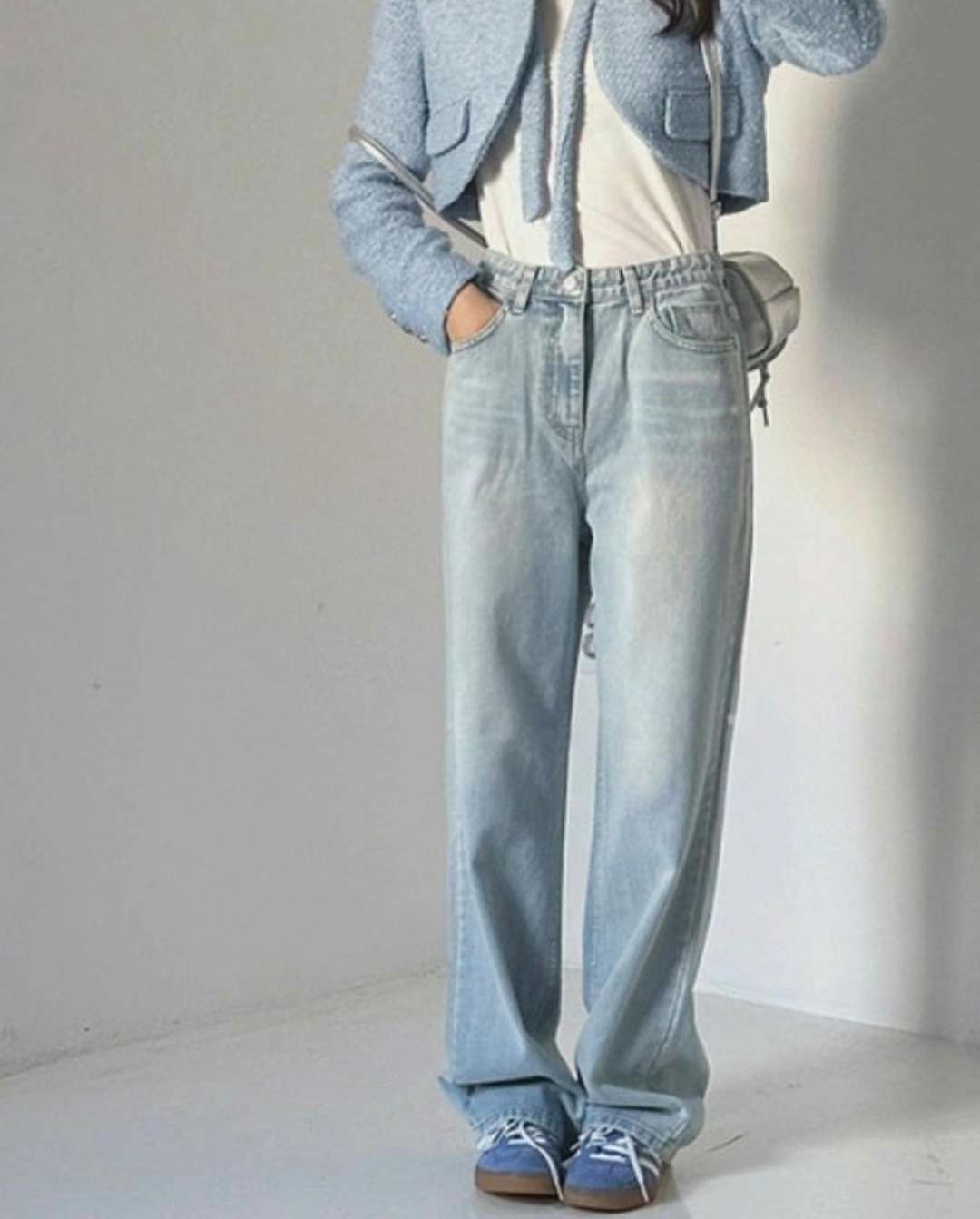 L@BOR-레이버-T韓國直郵女裝新品真品熱賣人氣休閑牛仔褲L@BOR牛仔褲