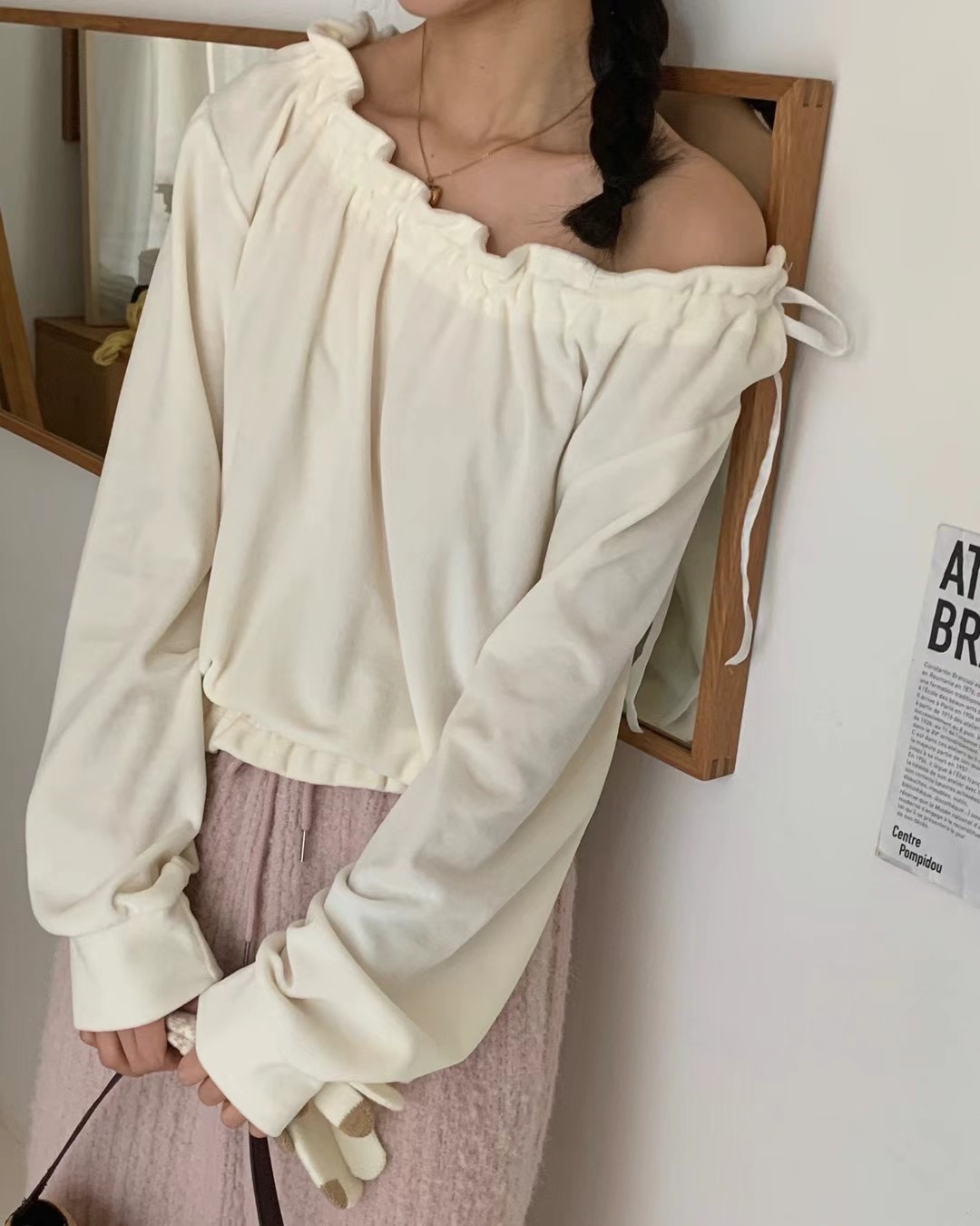 JUNO韓國直郵女裝新款推薦職業熱賣25春季真品時尚襯衫蕾絲衫JUNO襯衫/蕾絲衫圖色1