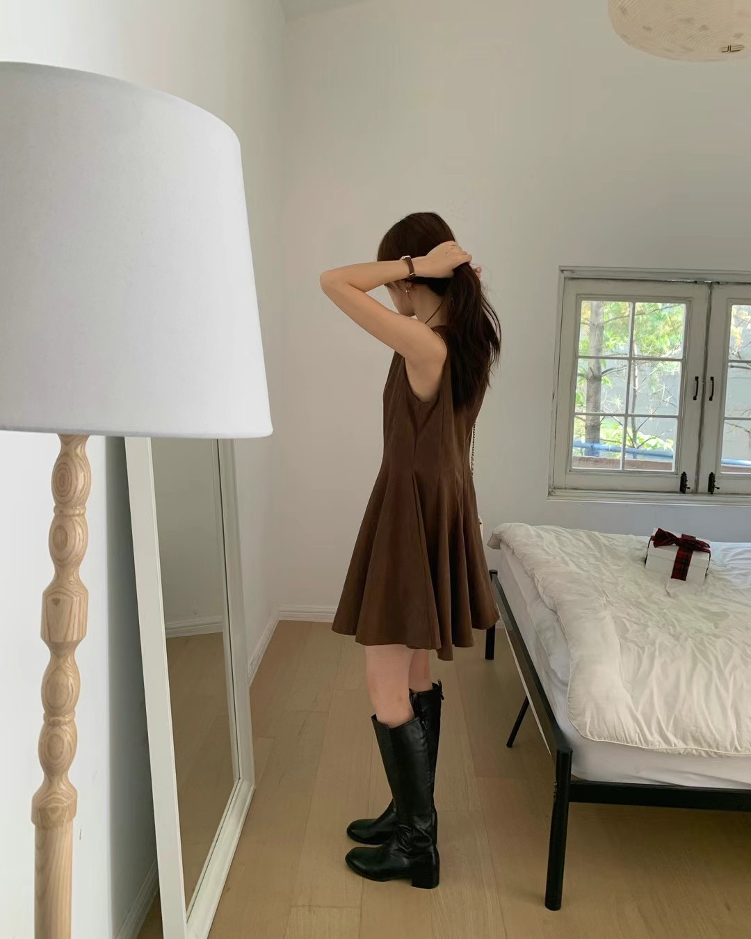 JUNO直郵韓國代購女裝新款人氣職業真品休閑時尚熱賣連衣裙JUNO連衣裙