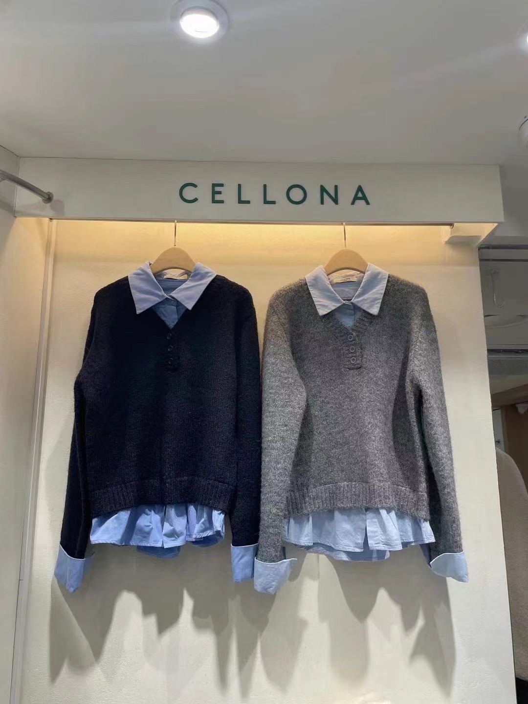 CELLONA韓國直郵東大門代購女裝新款熱賣職業25春夏休閑針織衫CELLONA針織衫