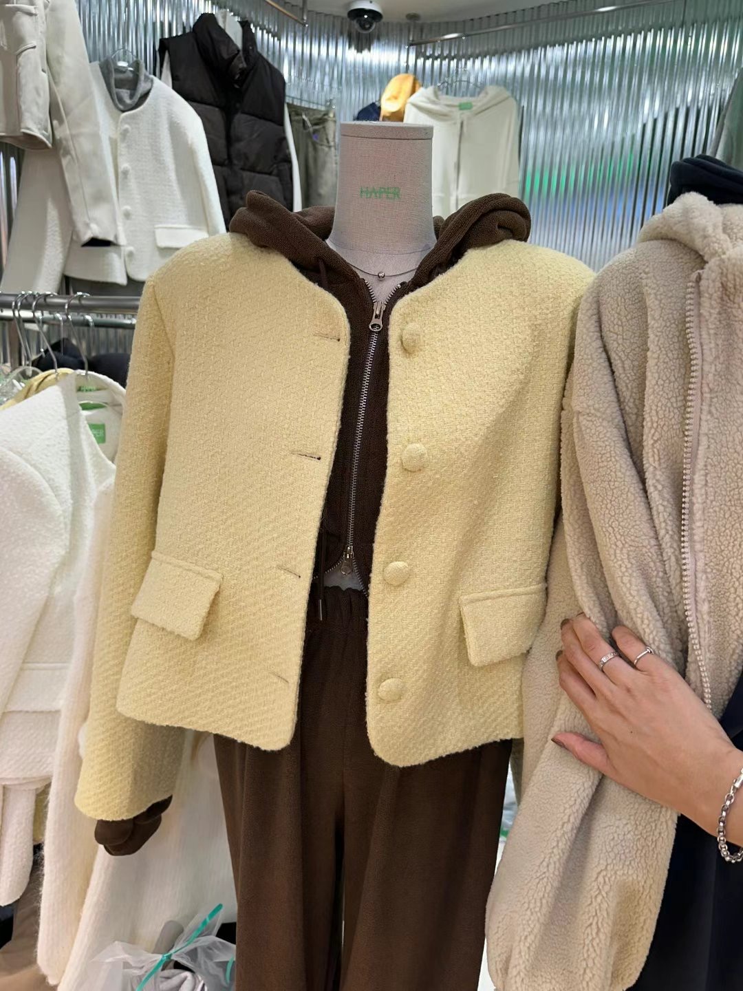 HAPER韓國直郵東大門代購女裝新品時尚熱賣休閑職業25春季夾克HAPER夾克