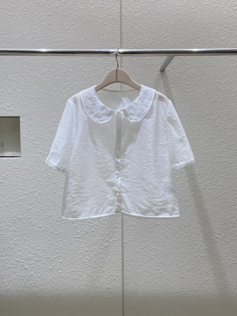 PLAYBUTTON-P韓國直郵女士新品熱賣真品職業推薦襯衫蕾絲衫PLAYBUTTON襯衫/蕾絲衫