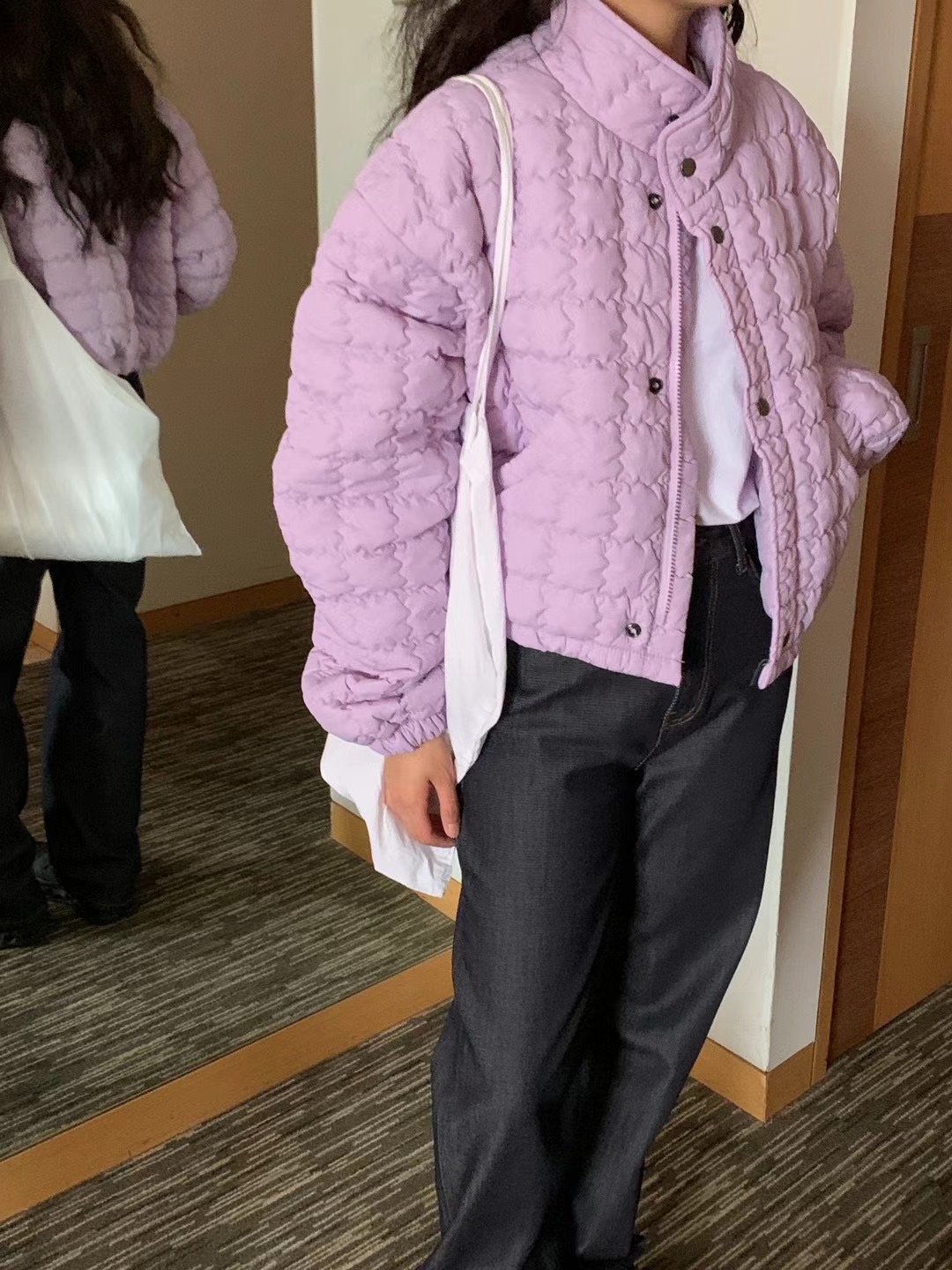 COMMA-콤마-T東大門代購女裝新款人氣休閑真品熱賣短款棉服COMMA短款棉服
