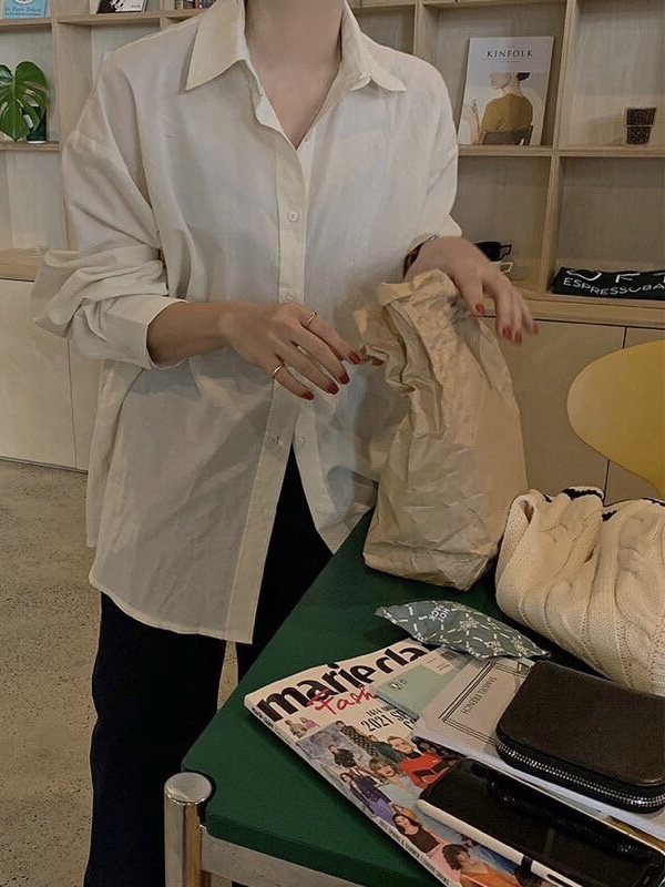 WOOD直郵韓國代購女裝新款休閑人氣熱賣25春夏推薦襯衫蕾絲衫WOOD襯衫/蕾絲衫