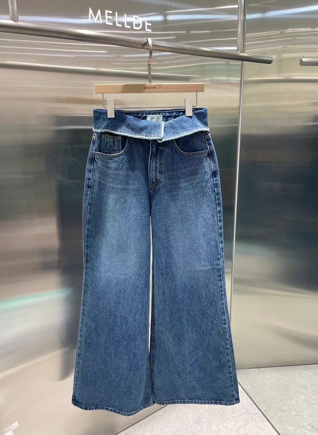 MELLDE東大門代購女裝新品職業時尚真品熱賣休閑推薦牛仔褲MELLDE牛仔褲