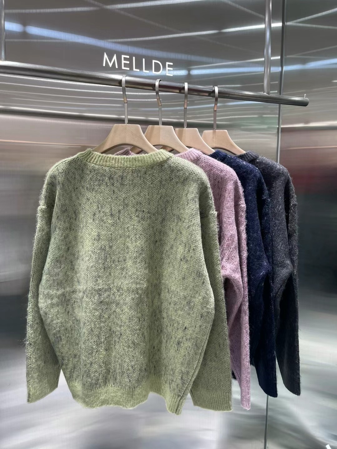 MELLDE韓國代購女裝新款職業推薦25春夏真品休閑時尚人氣毛衣MELLDE毛衣