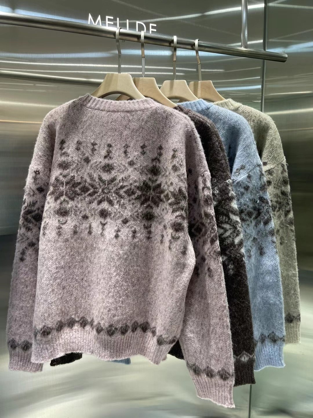 MELLDE東大門實拍女裝新品休閑人氣推薦職業25春夏時尚毛衣MELLDE毛衣