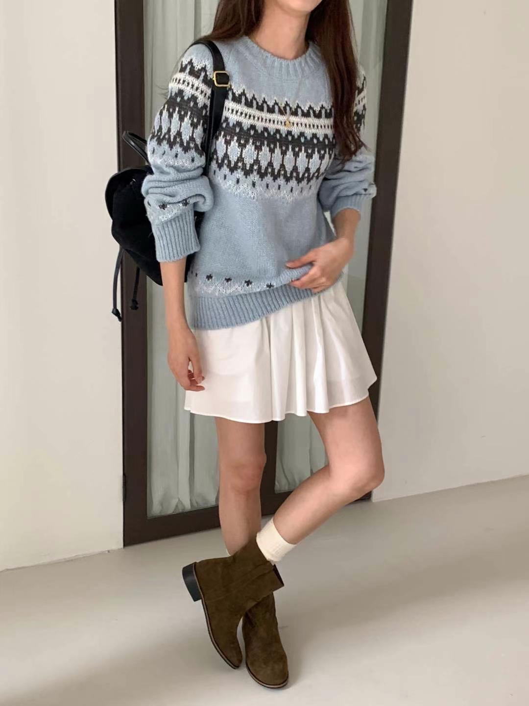 BABY SALON東大門直郵女士新款職業休閑推薦真品25春夏毛衣BABY SALON毛衣