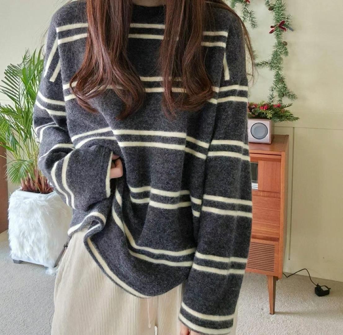 BUTTERING東大門代購女士新款休閑推薦25春夏職業時尚長袖T恤ARLOW長袖T恤