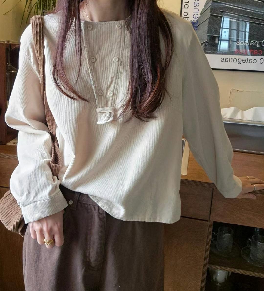 BUTTERING韓國直郵女裝新款25春夏人氣時尚推薦職業襯衫蕾絲衫ARLOW襯衫/蕾絲衫
