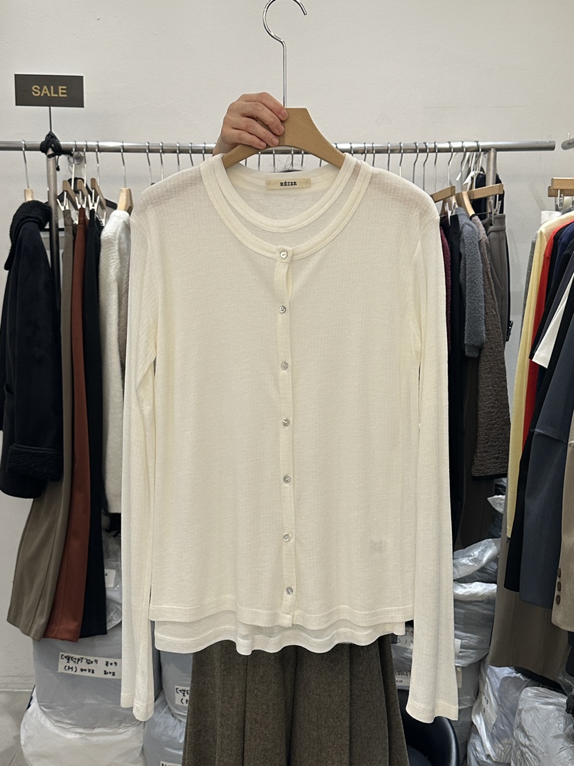 HEIZE直郵韓國代購女裝新品休閑真品時尚25春夏熱賣長袖T恤HEIZE長袖T恤圖色1