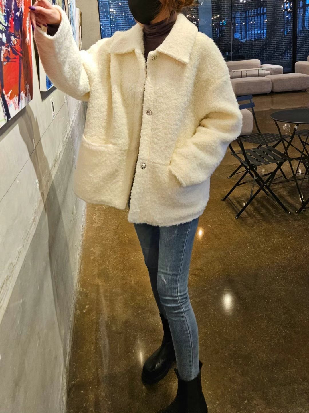 MARID直郵韓國代購女裝新品職業休閑熱賣真品人氣25春季夾克羊毛WITHMOON夾克圖色2