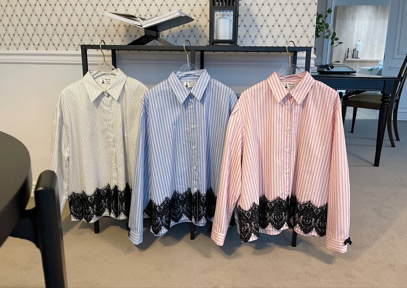 BOUTIQUE-L韓國直郵女裝新品推薦25春季25春夏真品襯衫蕾絲衫BOUTIQUE-L襯衫/蕾絲衫
