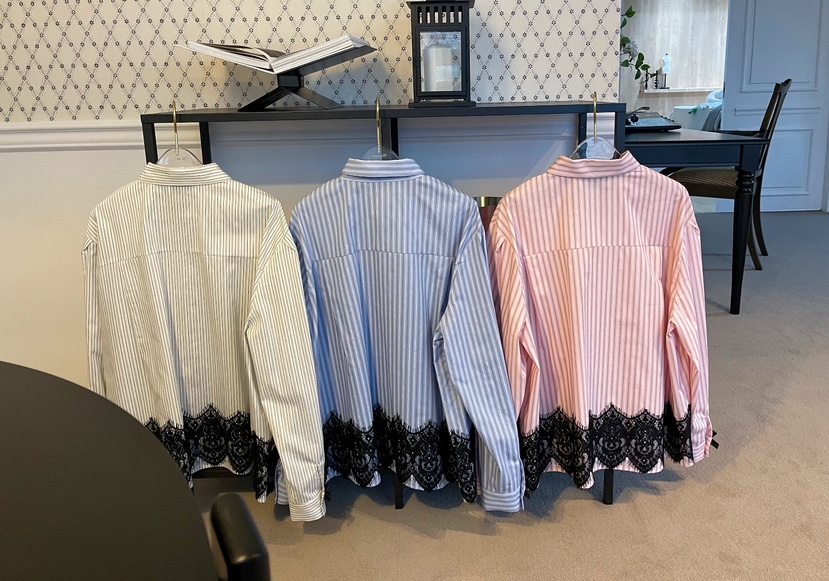 BOUTIQUE-L韓國直郵女裝新品推薦25春季25春夏真品襯衫蕾絲衫BOUTIQUE-L襯衫/蕾絲衫