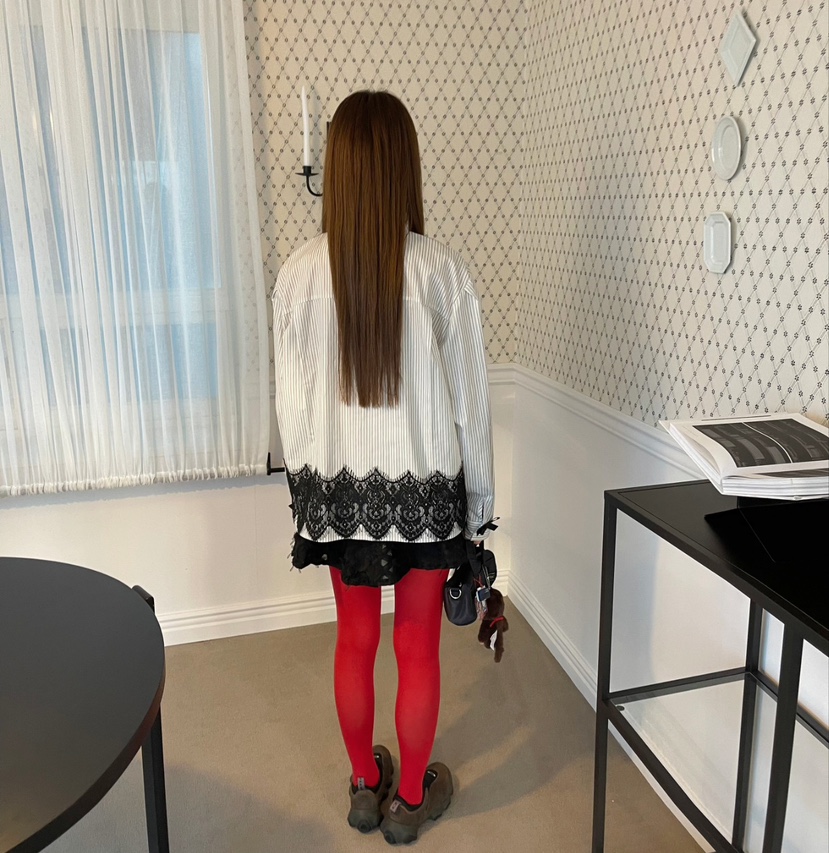 BOUTIQUE-L韓國直郵女裝新品推薦25春季25春夏真品襯衫蕾絲衫BOUTIQUE-L襯衫/蕾絲衫