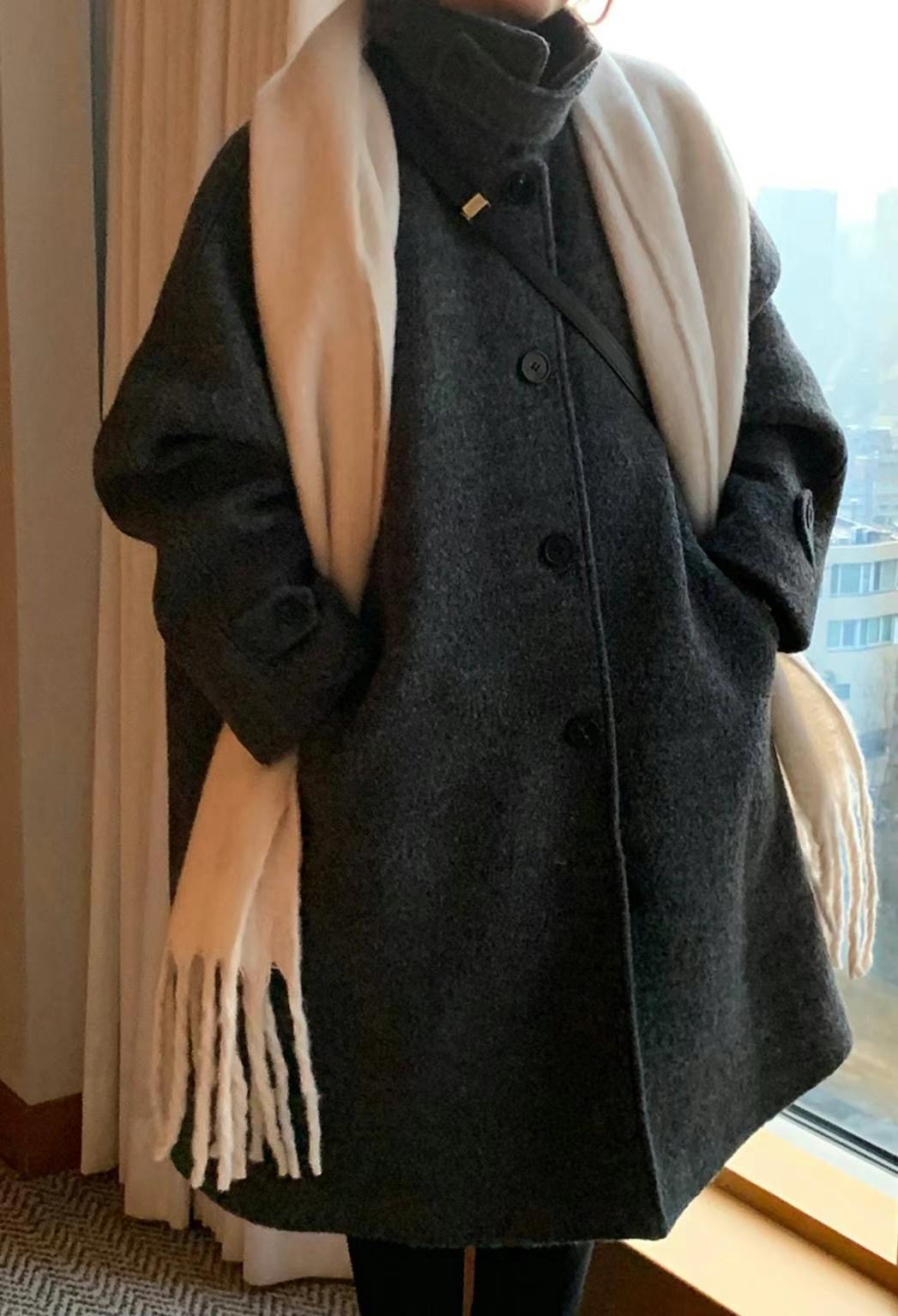 UN.TOY-언토이-T韓國直郵東大門實拍女裝新品職業中長款大衣UN.TOY中長款大衣