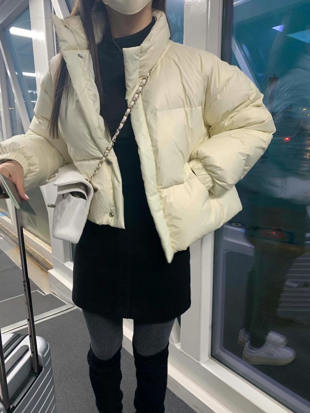 UN.TOY-언토이-T韓國直郵女裝新品人氣25春季時尚短款棉服UN.TOY短款棉服