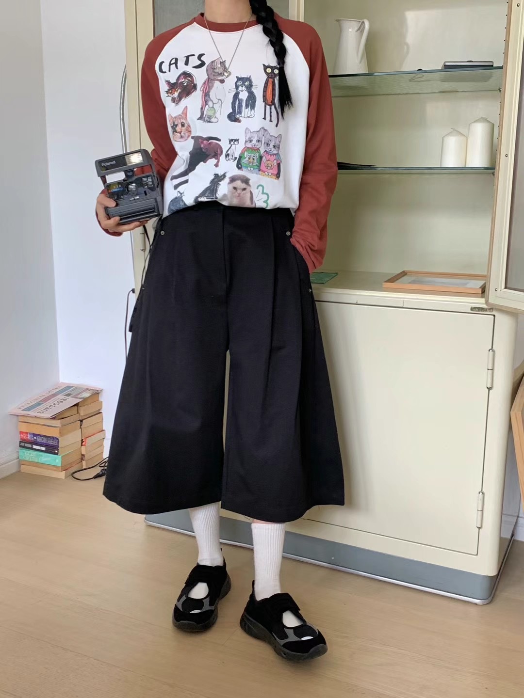 VIVACITY韓國直郵東大門代購女裝新品真品推薦時尚25春夏休閑褲VIVACITY休閑褲