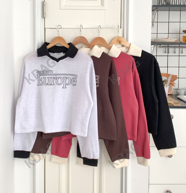 THE CLEANING-클리닝-T直郵韓國代購女裝新品職業推薦衛衣THE CLEANING衛衣圖色3左三色