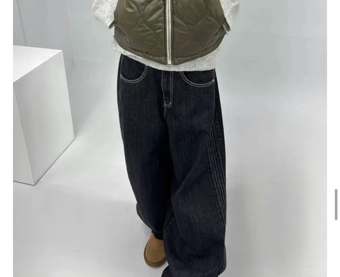 1one.chaser直郵韓國代購女裝新款25春季職業人氣休閑牛仔褲1one.chaser牛仔褲