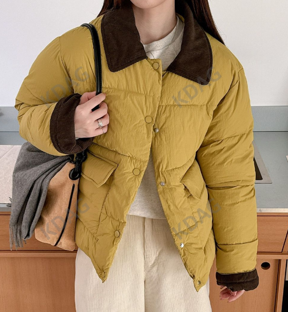 THE CLEANING-클리닝-T韓國直郵東大門實拍女裝新款25春夏短款棉服THE CLEANING短款棉服圖色2