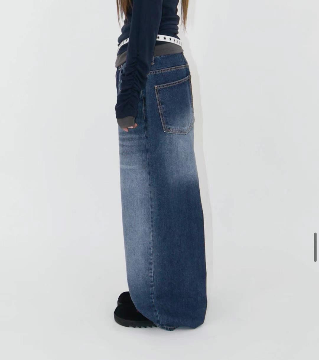 1one.chaser韓國直郵東大門實拍女裝新品熱賣25春夏牛仔褲1one.chaser牛仔褲