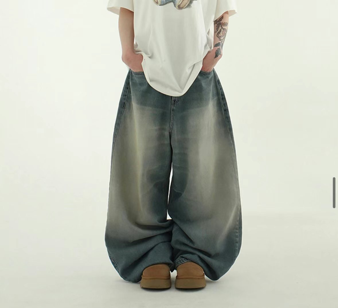 1one.chaser東大門直郵女士新品人氣熱賣真品25春夏牛仔褲1one.chaser牛仔褲