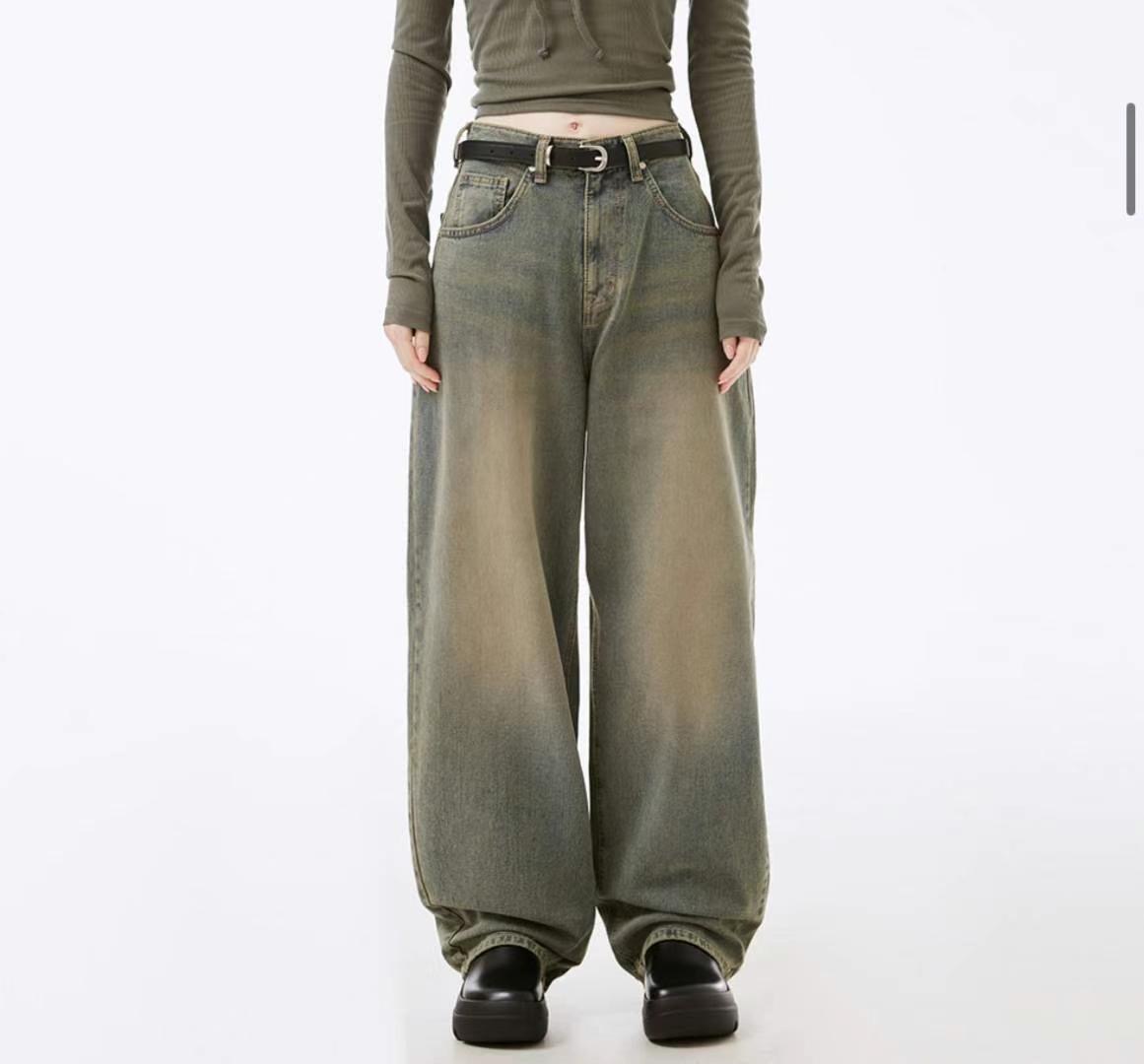 1one.chaser東大門代購女士新品25春夏熱賣時尚人氣牛仔褲1one.chaser牛仔褲