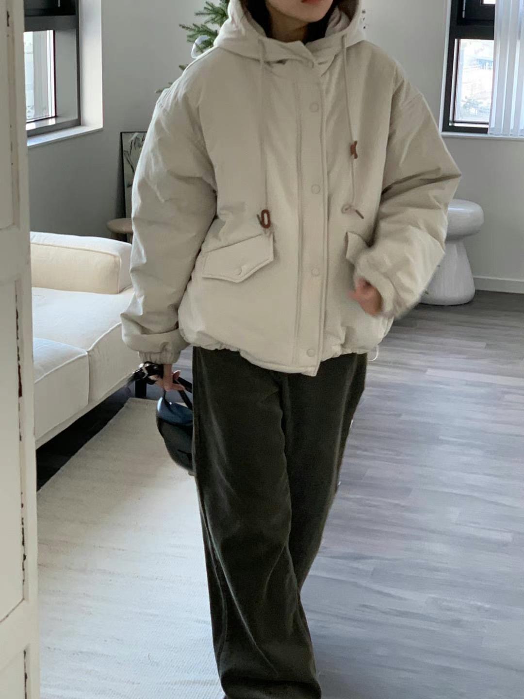 GAMGAK韓國直郵東大門代購女裝新品職業真品25春夏短款棉服GAMGAK短款棉服
