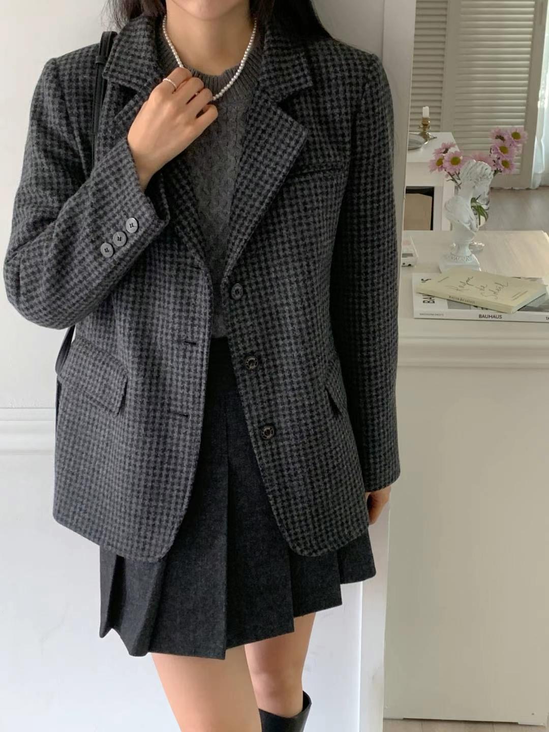CHLEO GIRL-클레오걸-T韓國直郵女裝新品25春季短款大衣CHLEO GIRL短款大衣