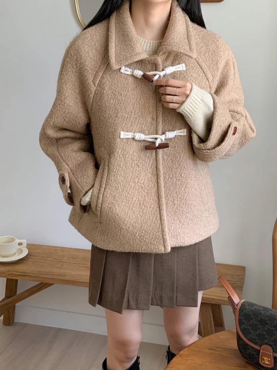 CHLEO GIRL-클레오걸-T韓國直郵東大門代購女裝新品熱賣短款大衣CHLEO GIRL短款大衣