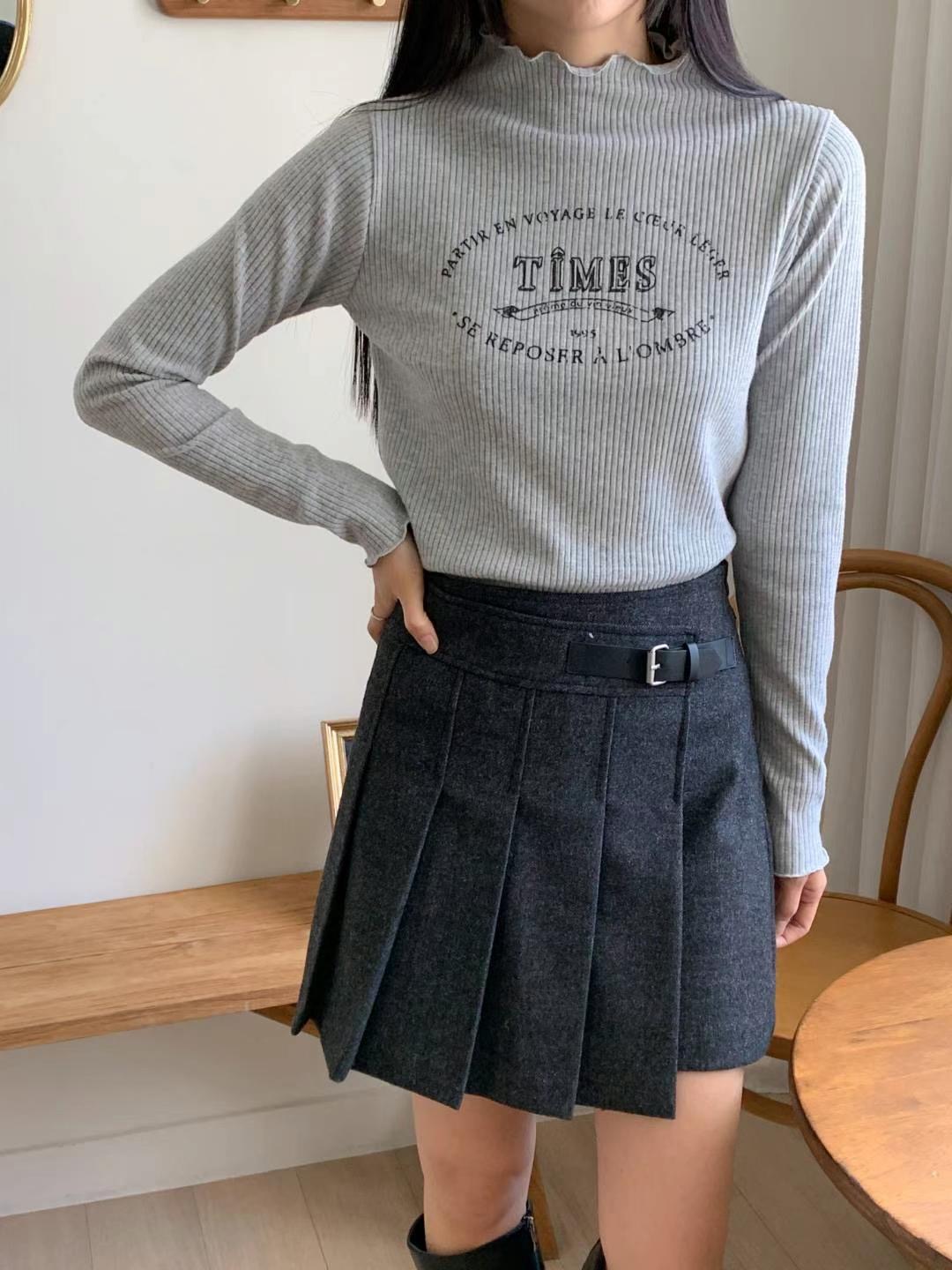 CHLEO GIRL-클레오걸-T韓國直郵東大門代購女裝新品熱賣長袖T恤CHLEO GIRL長袖T恤