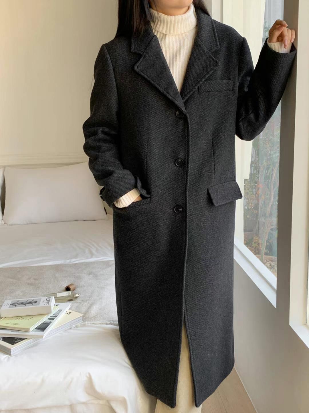 CHLEO GIRL-클레오걸-T韓國直郵東大門代購女裝新品熱賣中長款大衣CHLEO GIRL中長款大衣