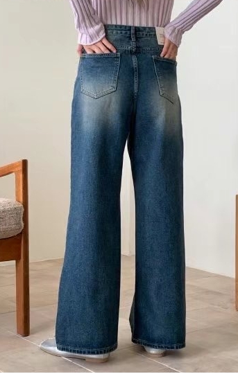 MISSJEAN韓國直郵東大門實拍女裝新品熱賣人氣25春季牛仔褲MISSJEAN牛仔褲