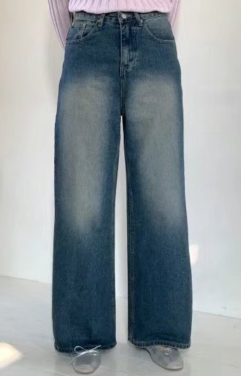 MISSJEAN韓國直郵東大門實拍女裝新品熱賣人氣25春季牛仔褲MISSJEAN牛仔褲