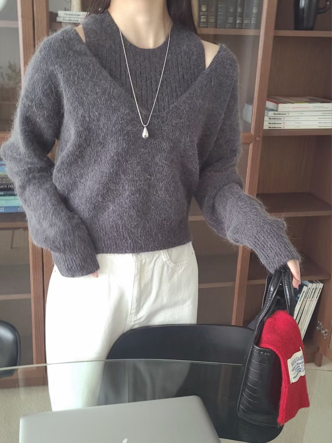 BRING直郵韓國代購女裝新款真品人氣25春夏職業熱賣時尚針織衫BRING針織衫圖色5
