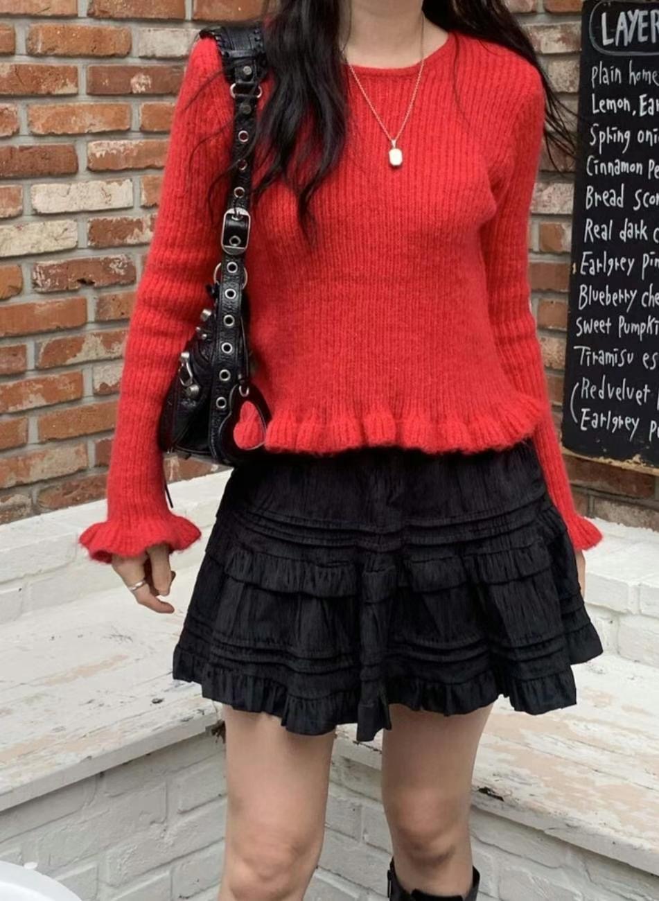 ASKMEAQUESTION直郵韓國代購女裝新品人氣休閑推薦熱賣針織衫ASKMEAQUESTION針織衫